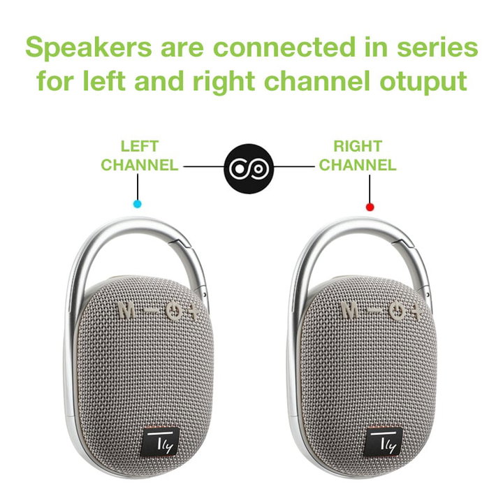 Mini Altoparlante Wireless BT V5.3 Speaker con Luci LED Vivavoce TF USB Grigio - Techly ICASBL321GR