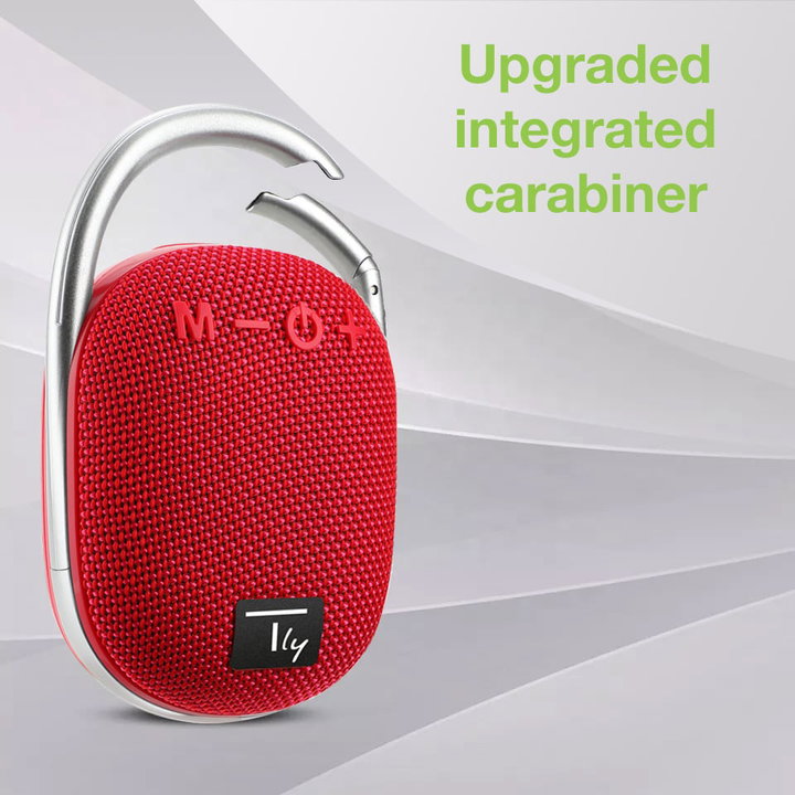 Mini Altoparlante Wireless BT V5.3 Speaker con Luci LED Vivavoce TF USB Rosso - Techly ICASBL321RE