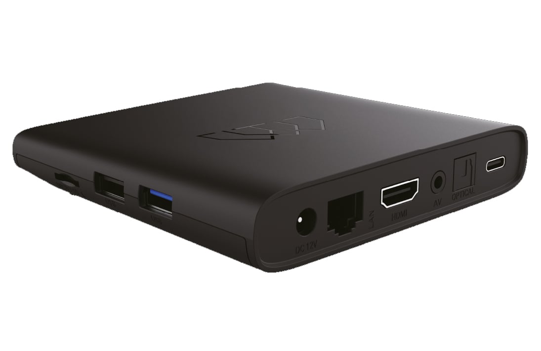 Decoder Smart AndroidTV BoxQ Google 4K Dolby con Dongle DVBT2 - ICAU-DPATV2