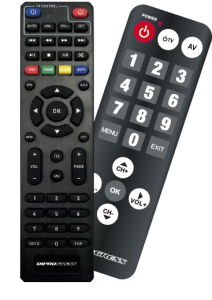 Decoder Ricevitore Digitale Terrestre DVB-T2 HEVC Main10 con doppio telecomando - ICAU-DPT207HD