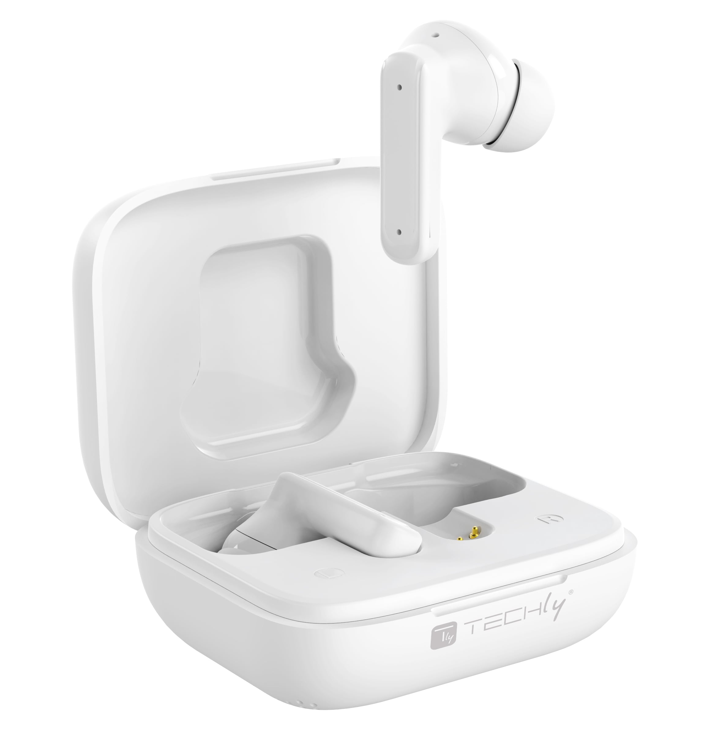 BT headphones with Smart Touch Screen LCD ANC - Techly ICC SB-BLT 08 W