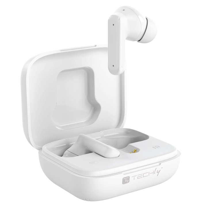 BT headphones with Smart Touch Screen LCD ANC - Techly ICC SB-BLT 08 W