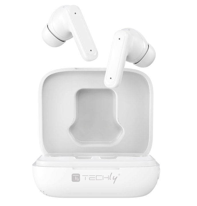 BT headphones with Smart Touch Screen LCD ANC - Techly ICC SB-BLT 08 W