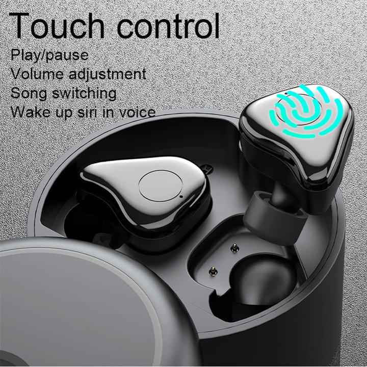 BT v 5.1 loudspeaker with Wireless earphones and 2 charging case in 1 - Techly ICC SB-BLT 20