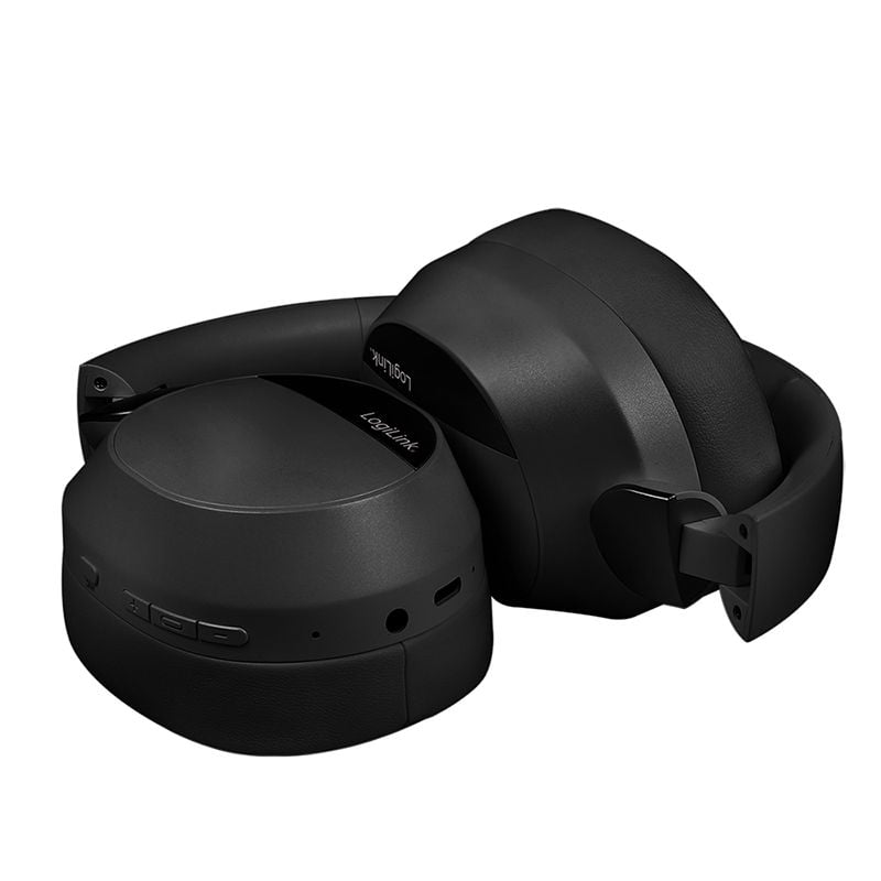 Cuffia Bluetooth V6.0 a Cancellazione Attiva del rumore ANC Nero - Logilink ICC SB-BLT71