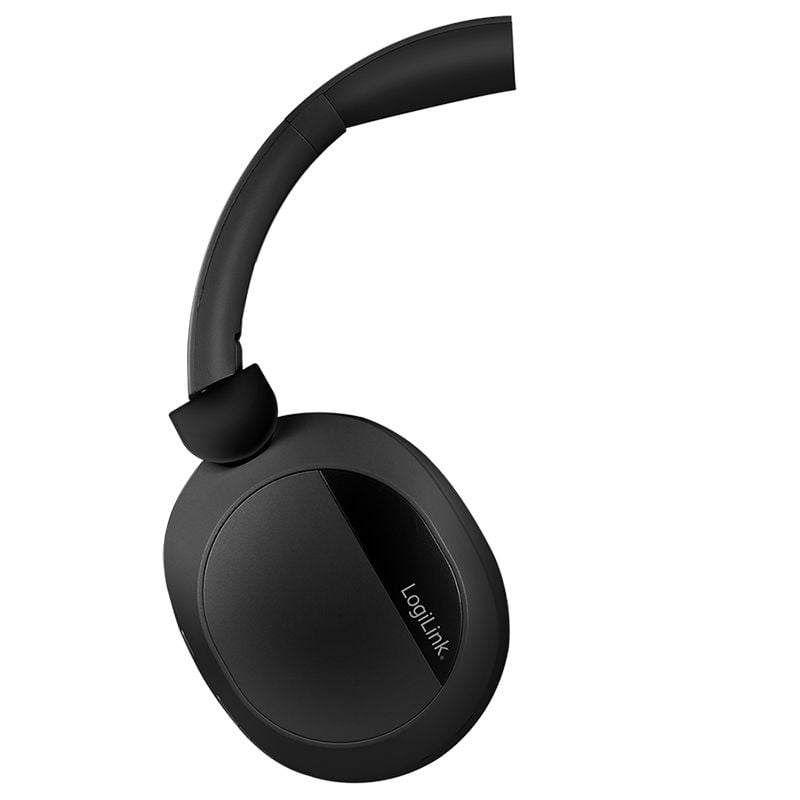 Cuffia Bluetooth V6.0 a Cancellazione Attiva del rumore ANC Nero - Logilink ICC SB-BLT71