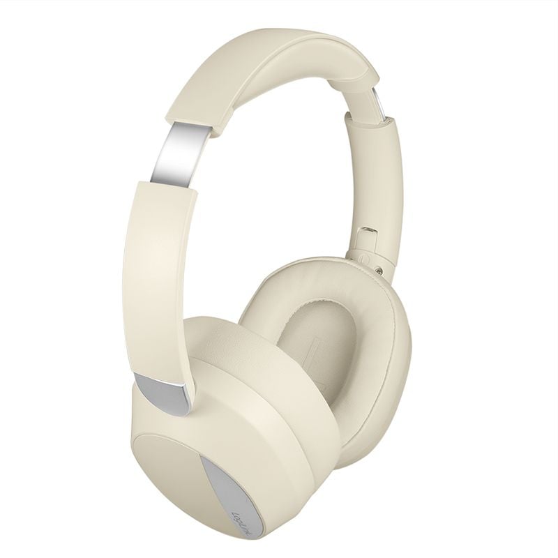 Cuffia Bluetooth V6.0 a Cancellazione Attiva del rumore ANC Beige - Logilink ICC SB-BLT71C