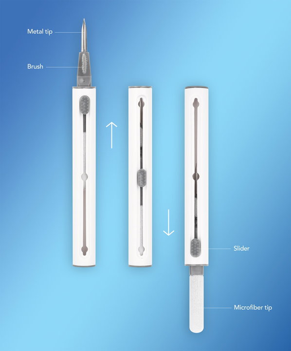 3 Headphone Cleaning Kit -in- 1 - Manhattan ICC SB-CLPEN