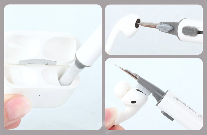 3 Headphone Cleaning Kit -in- 1 - Manhattan ICC SB-CLPEN