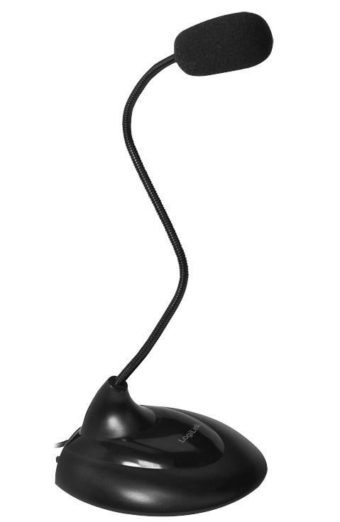Microfono con Base di Appoggio e Collo Flessibile - Logilink ICC SH-19