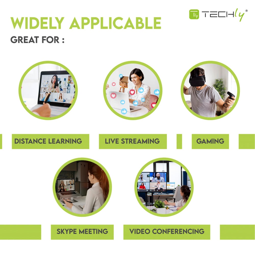 Microfono USB Omnidirezionale da Conferenza con Tasto Muto - Techly ICC SH-22