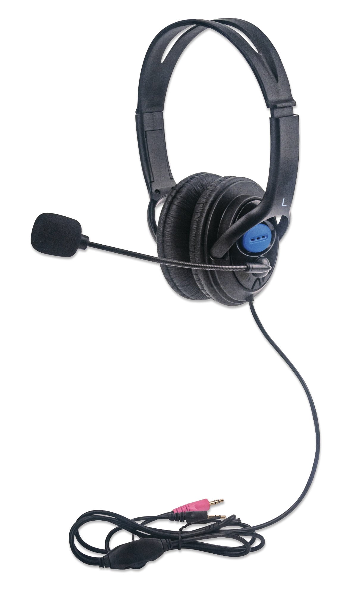 Stereo headphones with adjustable microphone - Manhattan ICC SH- 317