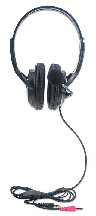 Cuffie Stereo con Microfono Regolabile - Manhattan ICC SH-317