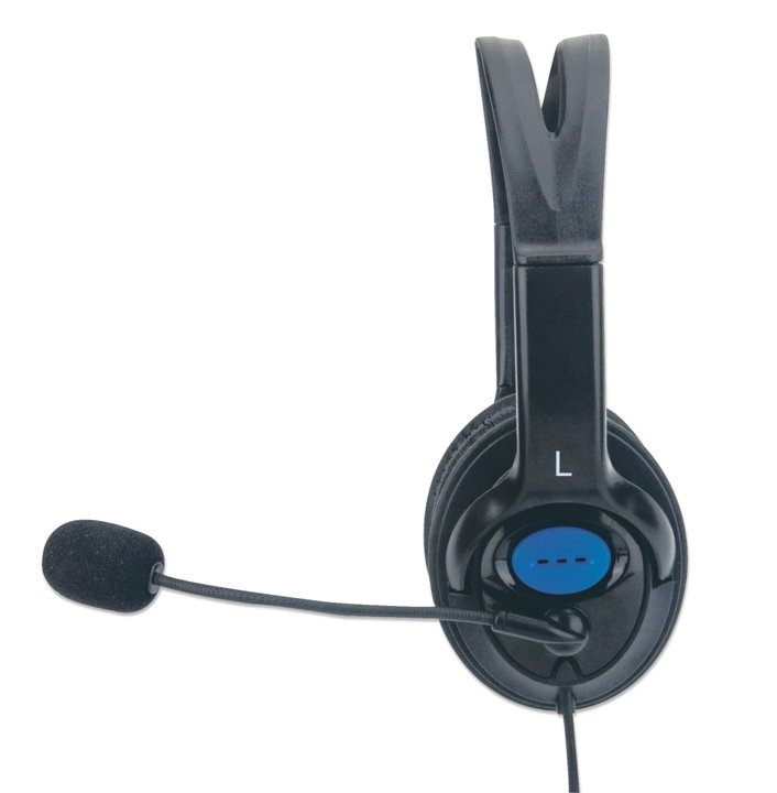 Cuffie Stereo con Microfono Regolabile - Manhattan ICC SH-317