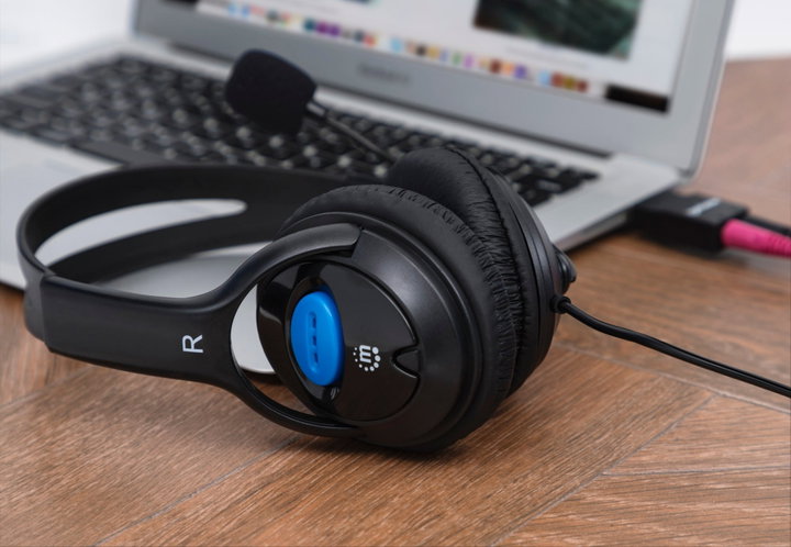 Cuffie Stereo con Microfono Regolabile - Manhattan ICC SH-317