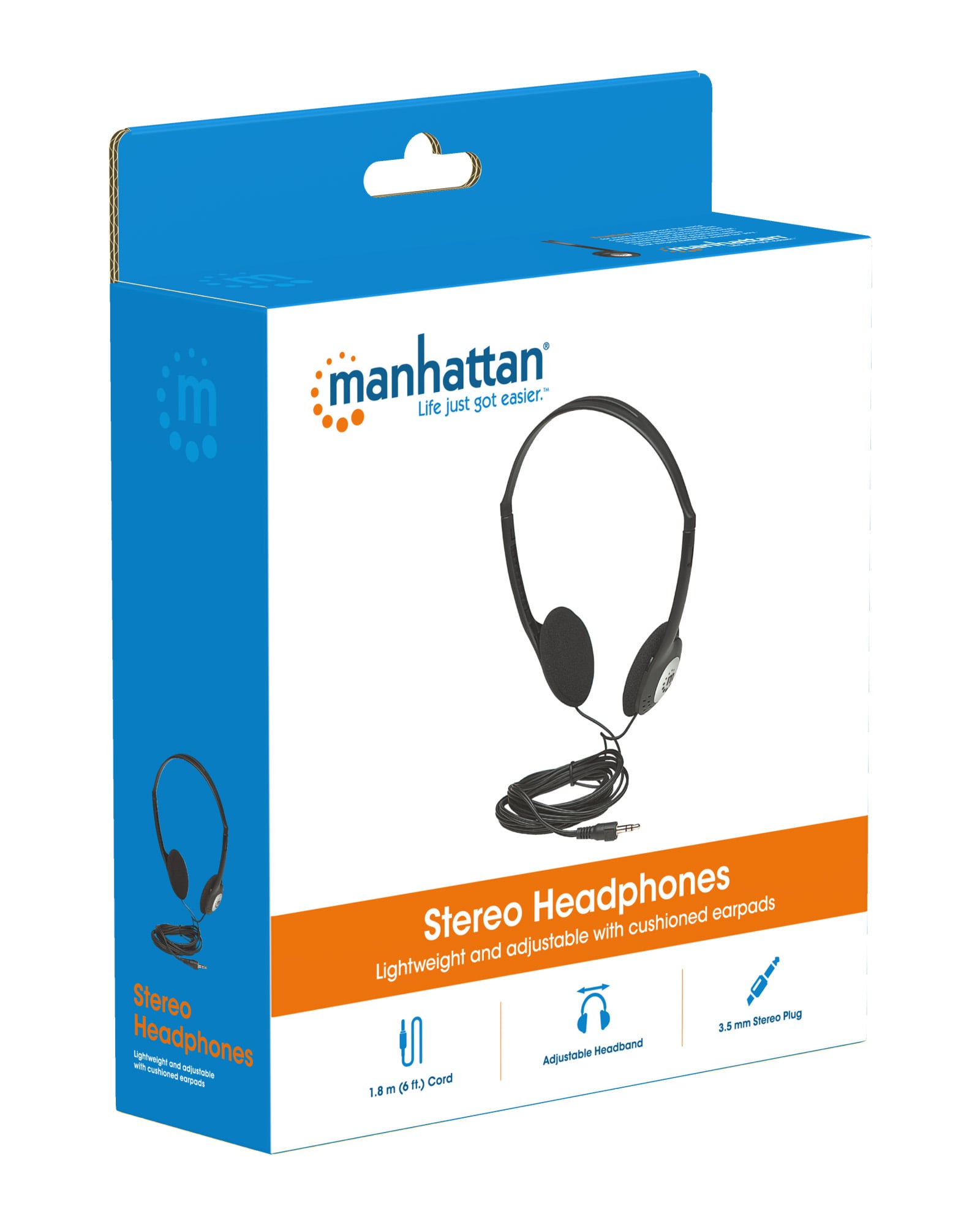 Cuffia Stereo con Auricolari Imbottiti - Manhattan ICC SH-481