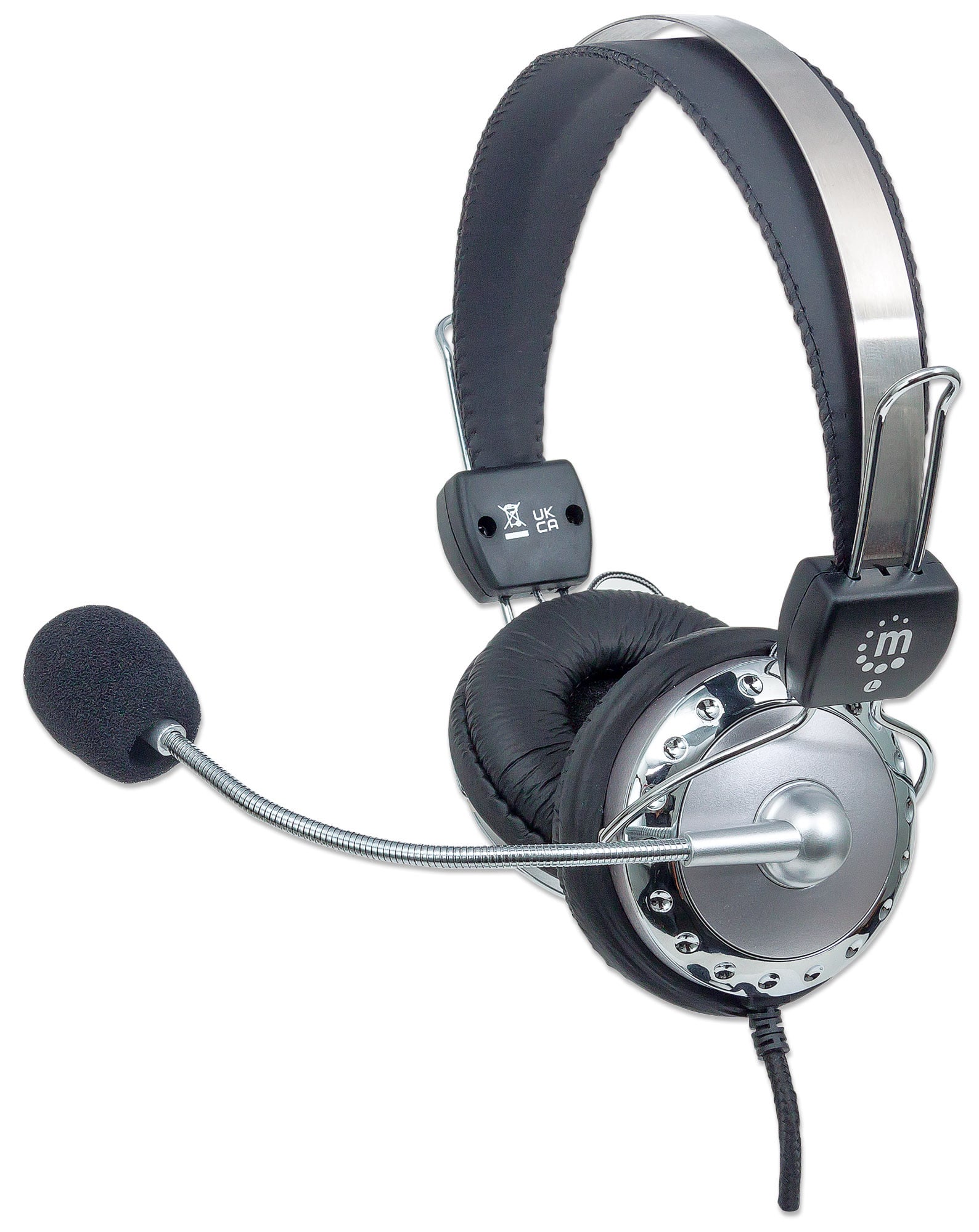 Cuffia Stereo con Microfono con Asta Flessibile - Manhattan ICC SH-517