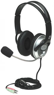 Classic Stereo Headphone with Microphone 2 x 3,5 mm - Manhattan ICC SH- 555