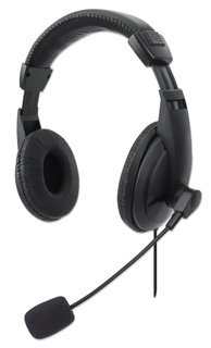 Cuffia Stereo USB con Microfono Flessibile - Manhattan ICC SH-843U