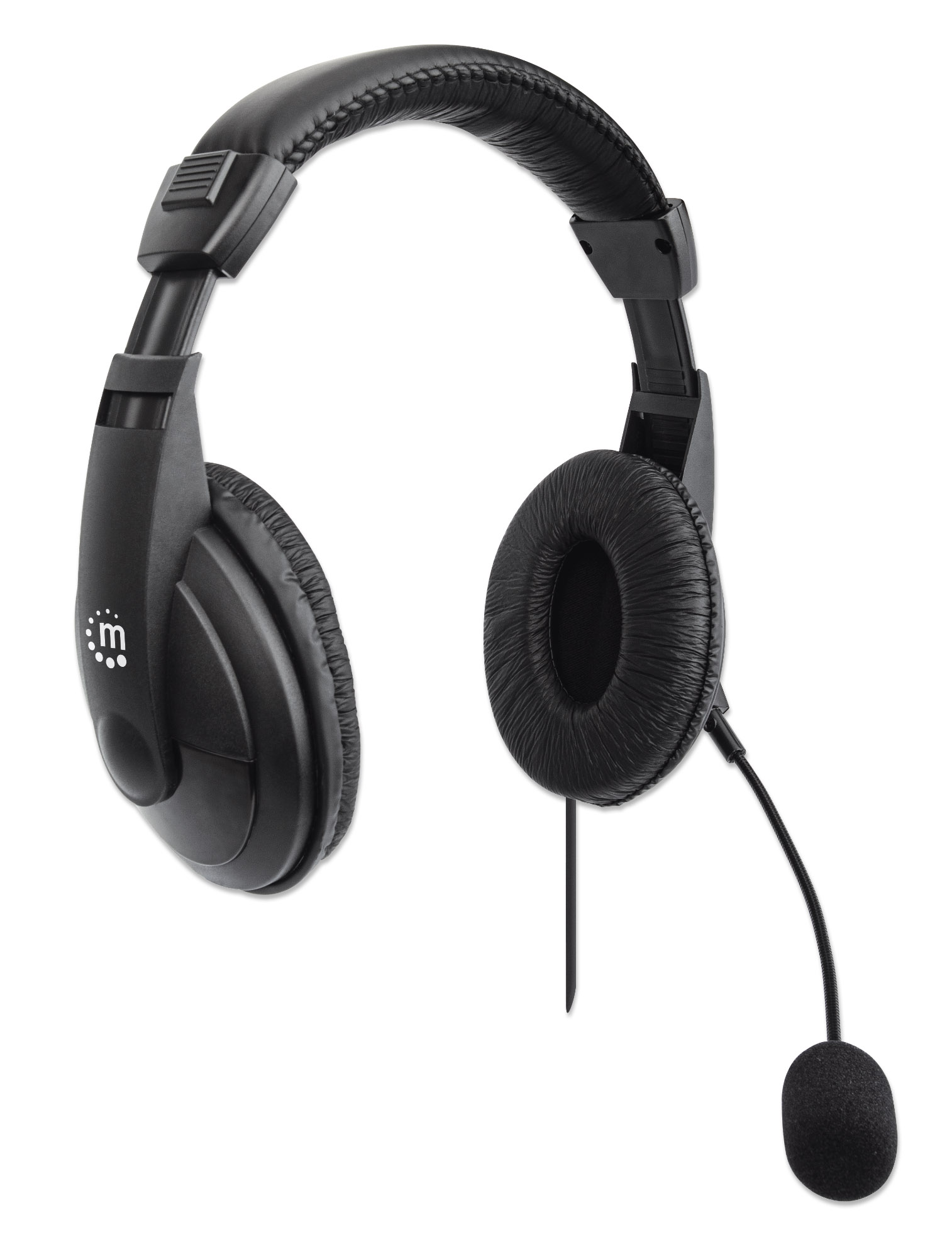 Cuffia stereo USB con Microfono Flessibile - Manhattan ICC SH-843U