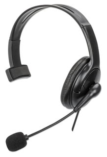 Mono USB headphone with Reversible Microphone 2 cable m - Manhattan ICC SH- 849 U