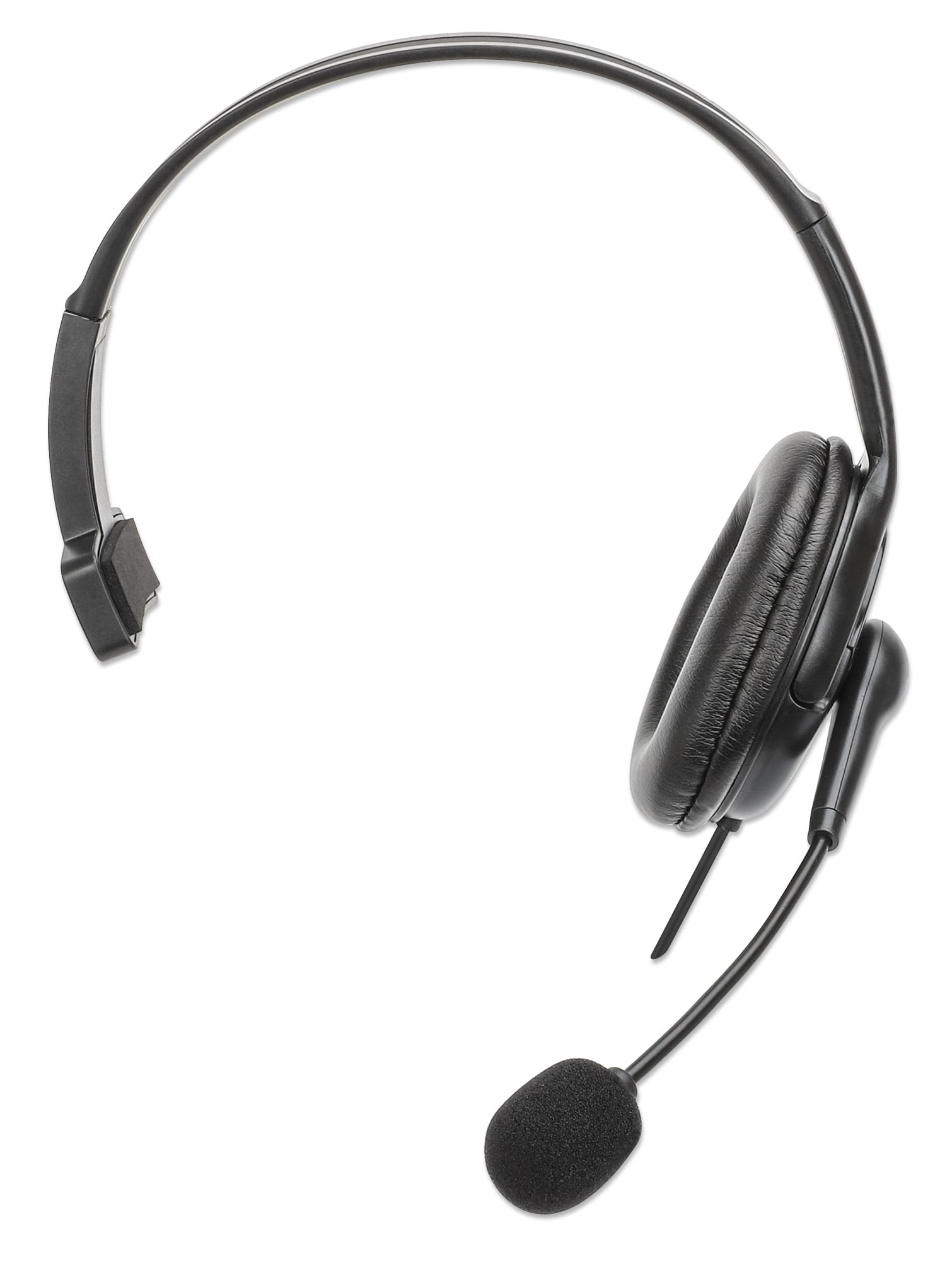 Cuffia Mono USB con Microfono Reversibile Cavo 2m - Manhattan ICC SH-849U