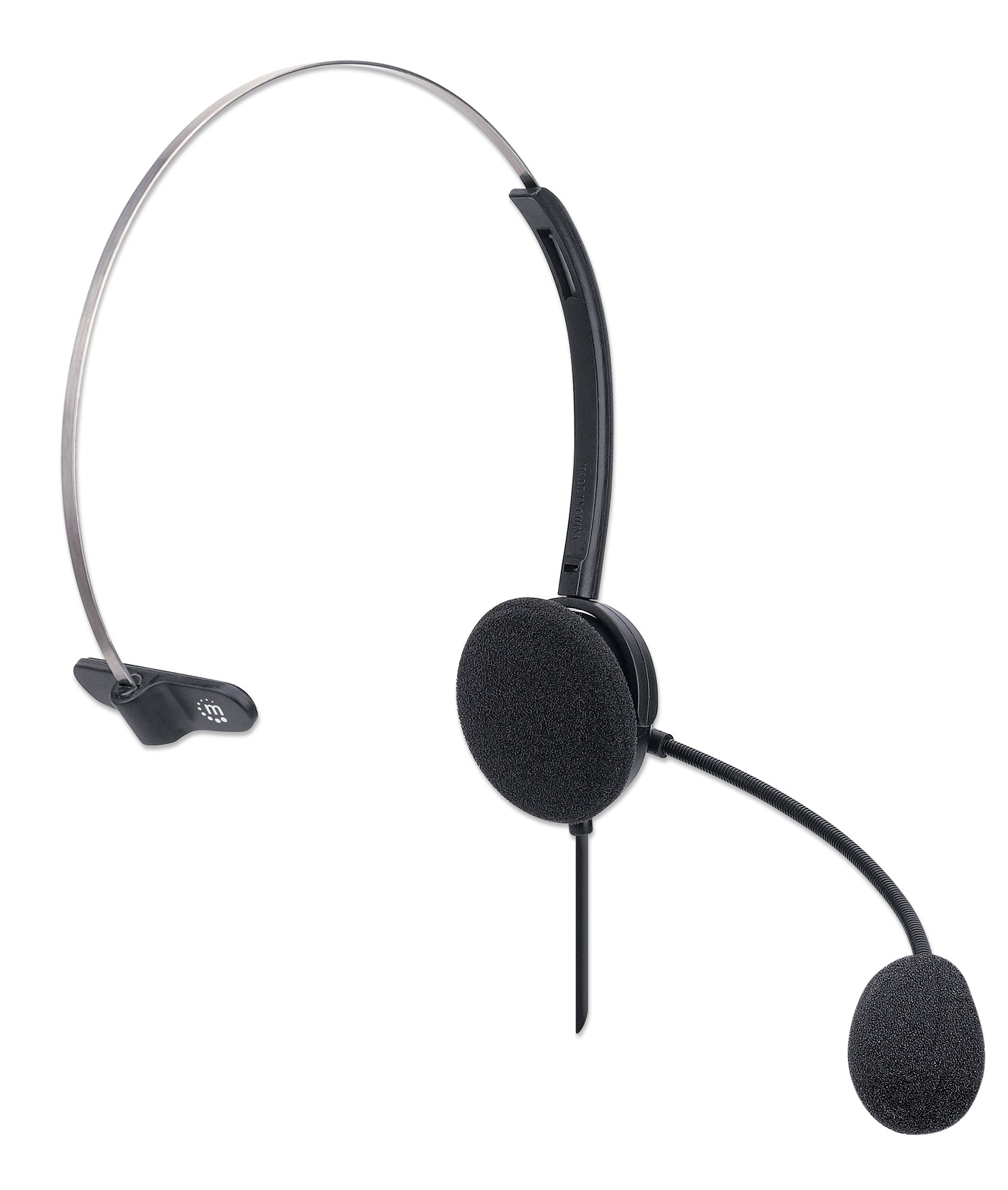 Cuffie Mono USB con Microfono Flessibile - Manhattan ICC SH-867U
