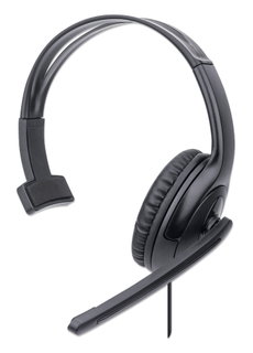 Cuffie Mono USB con Microfono Flessibile - Manhattan ICC SH-874U