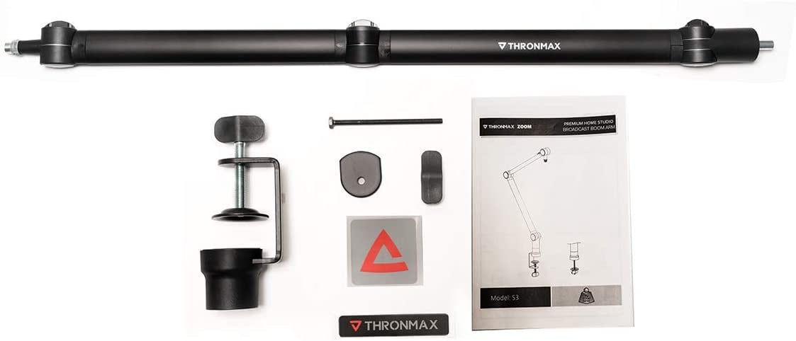 Asta per Microfono con Braccio Regolabile Nero - Thronmax ICC SH-S3