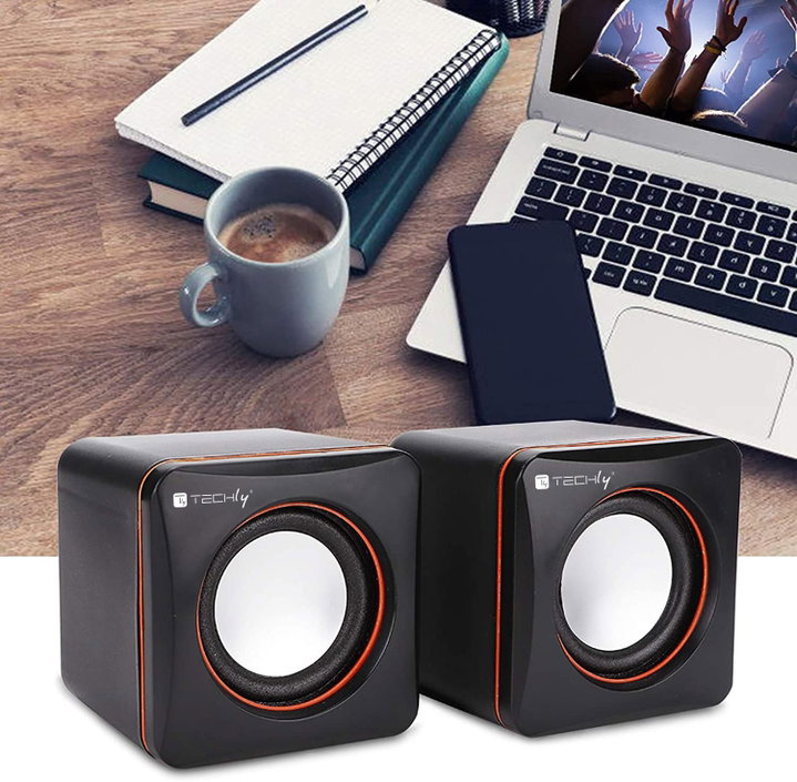 2.0 and Jack 3,5 multimedia loudspeakers set - Techly ICC SP- 320 ETY