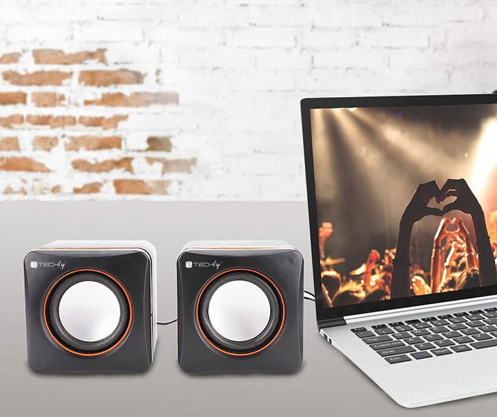 2.0 and Jack 3,5 multimedia loudspeakers set - Techly ICC SP- 320 ETY