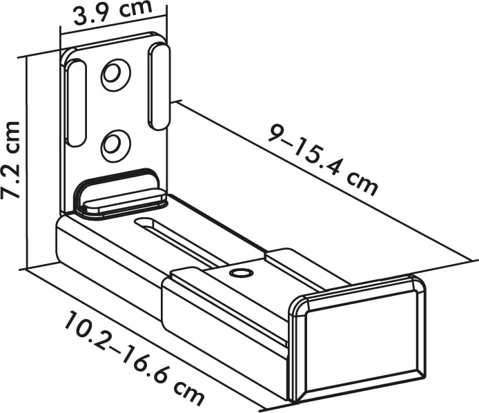 Wall Mount for Soundbar 9 - 15,4 cm - Logilink ICC SP-SS 209