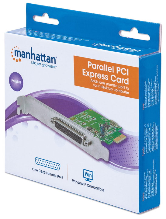 Scheda Parallela PCI Express 1 Porta DB25 - Manhattan ICC X-PCI-1PAR2