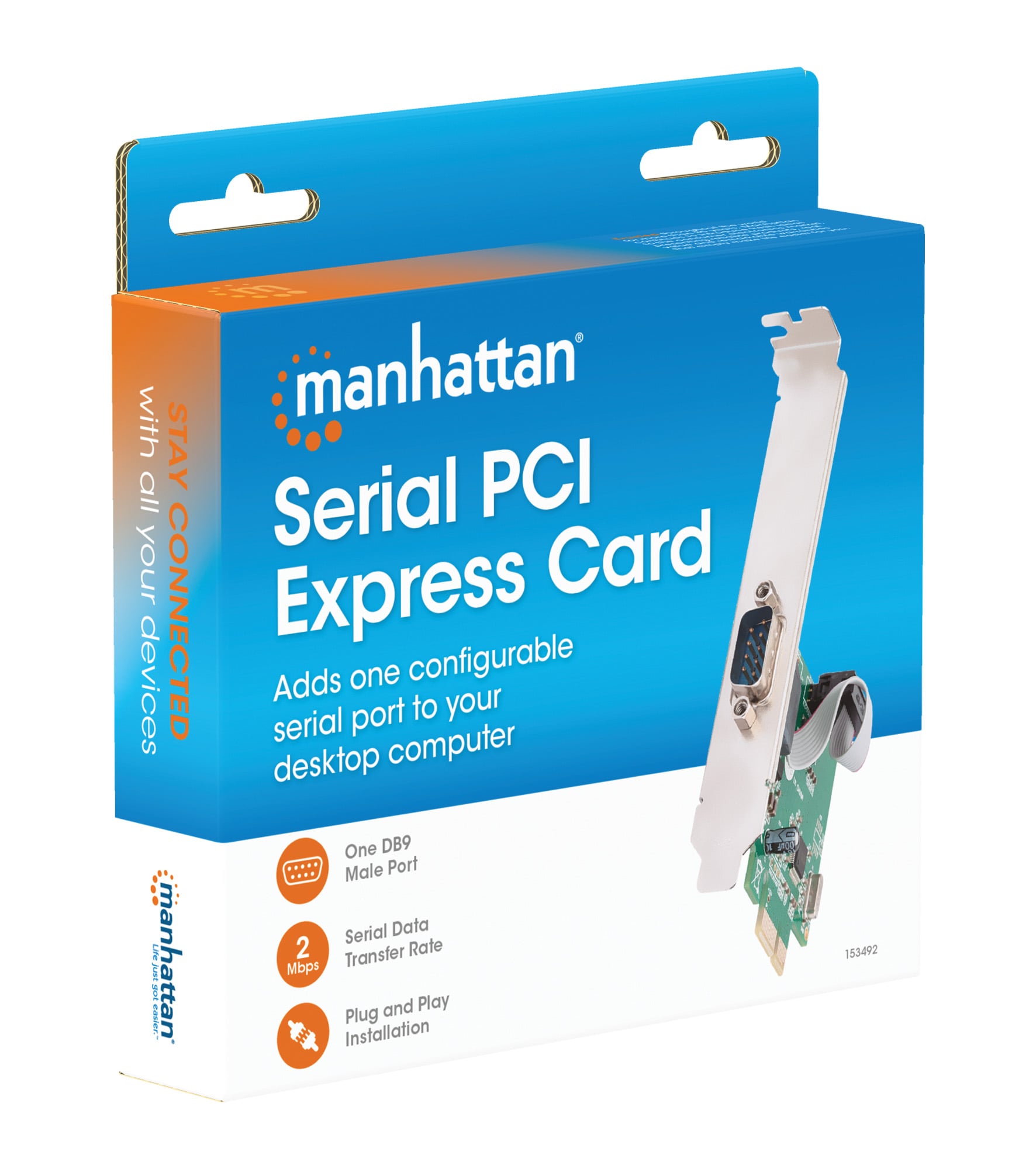 Scheda PCI Express Seriale 1 Porta DB9m - Manhattan ICC X-PCI-1SER2