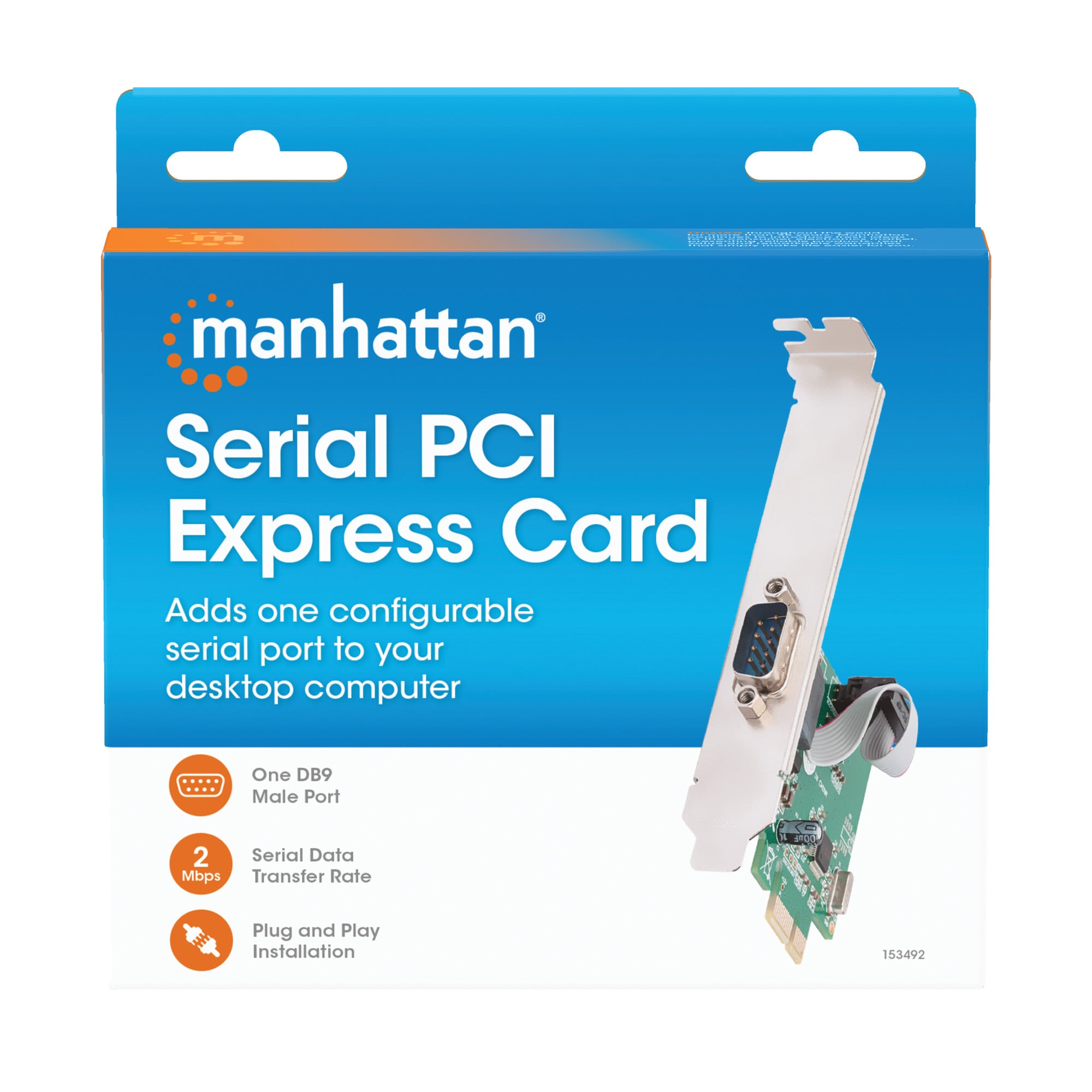 Scheda PCI Express Seriale 1 Porta DB9m - Manhattan ICC X-PCI-1SER2