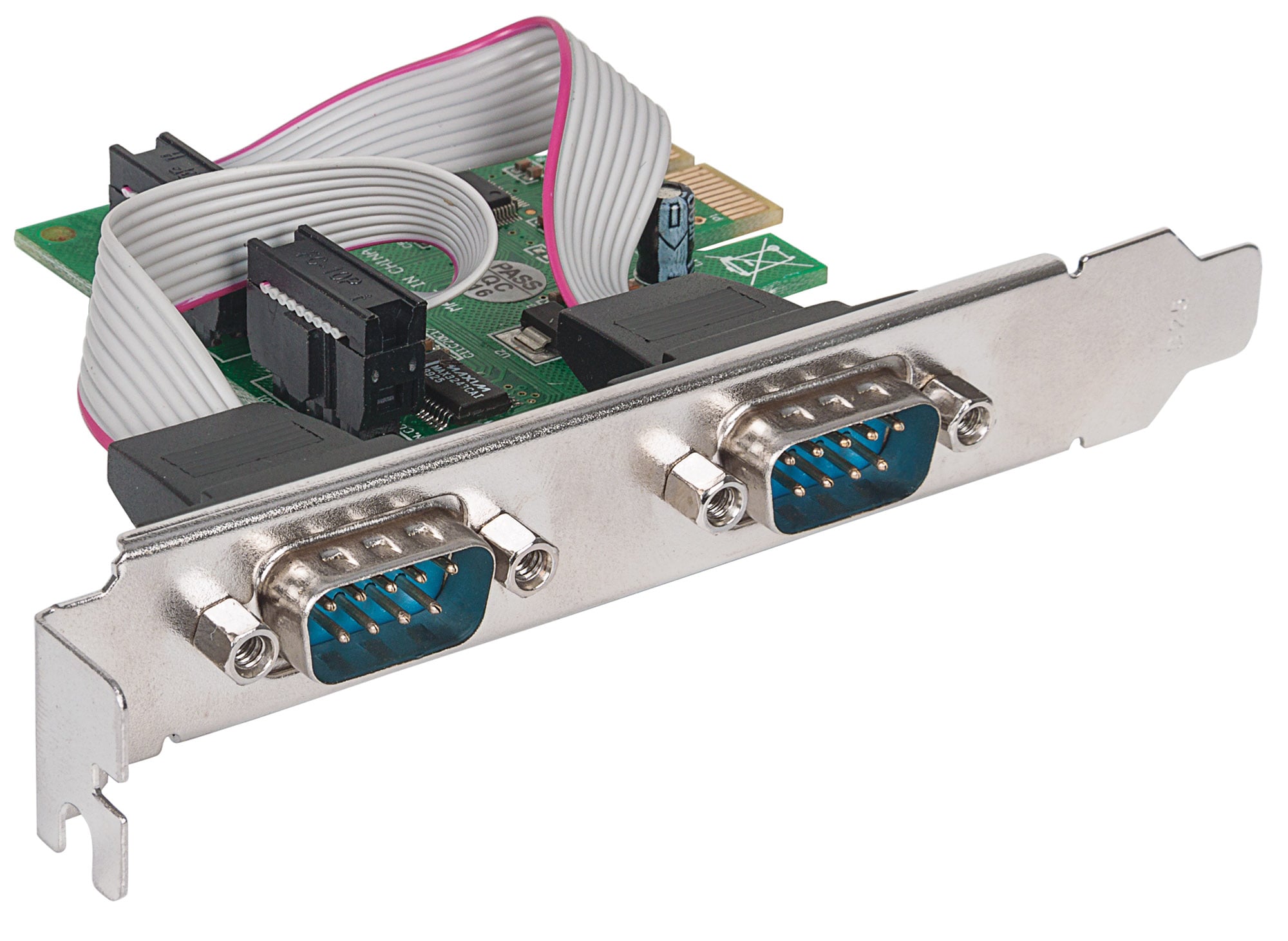 Scheda PCI Express Seriale 2 Porte DB9m - Manhattan ICC X-PCI-2SER2