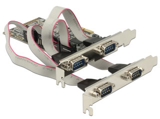 PCI Express card 4 Serial ports RS- 232 - Delock ICC X-PCI- 4 ERA 2 D