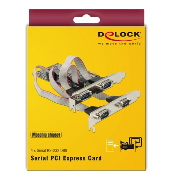 PCI Express card 4 Serial ports RS- 232 - Delock ICC X-PCI- 4 ERA 2 D