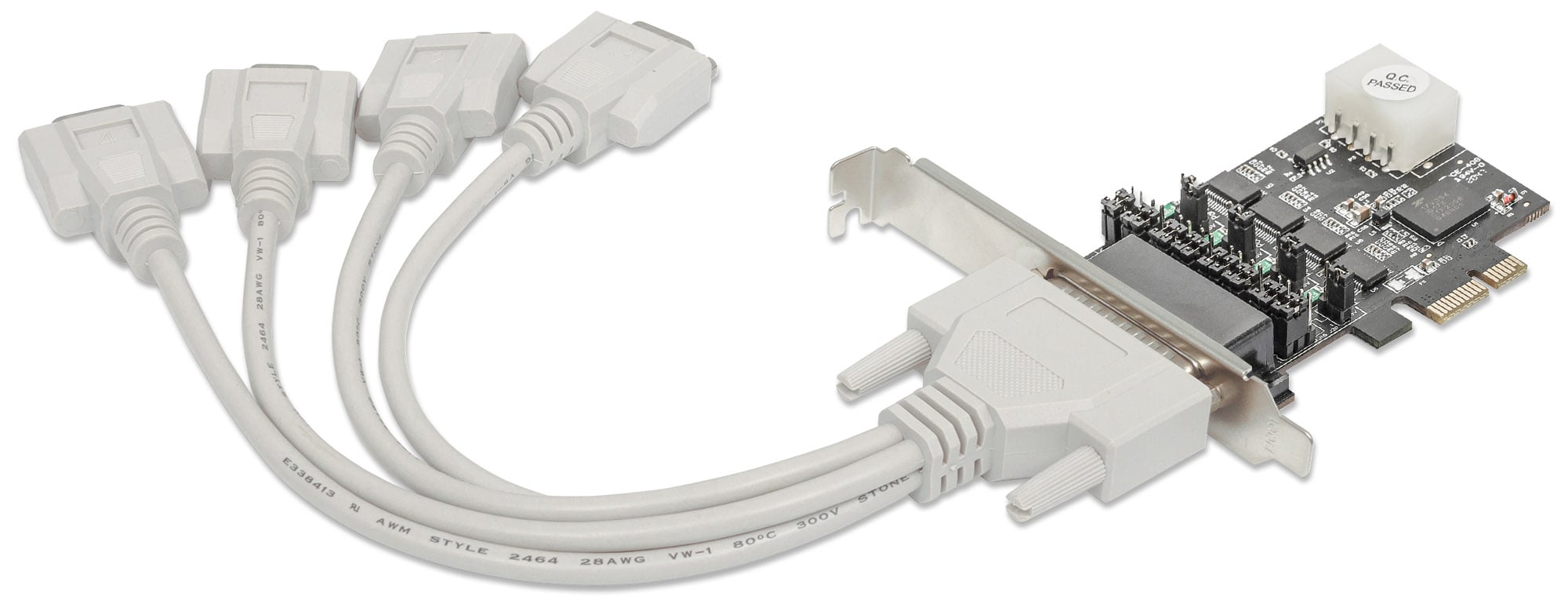 PCI Express 4 Porte DB 9 RS- 232 - Manhattan ICC X-PCI- 4 ERA 2 M