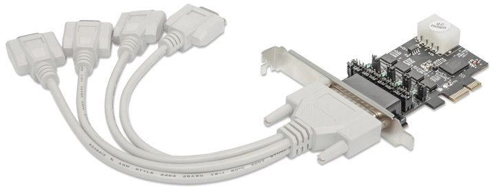 PCI Express 4 Porte DB 9 RS- 232 - Manhattan ICC X-PCI- 4 ERA 2 M