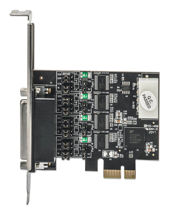 PCI Express 4 Porte DB 9 RS- 232 - Manhattan ICC X-PCI- 4 ERA 2 M
