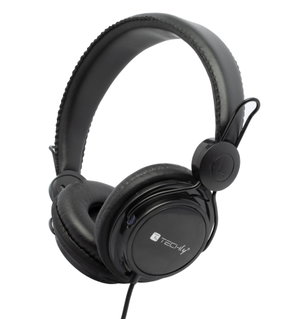 Cuffia Stereo con Auricolari ed Archetto Imbottiti - Techly ICC-HS736TY