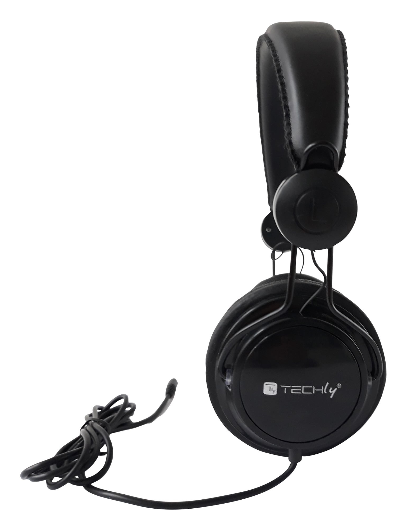 Cuffia Stereo con Auricolari ed Archetto Imbottiti - Techly ICC-HS736TY