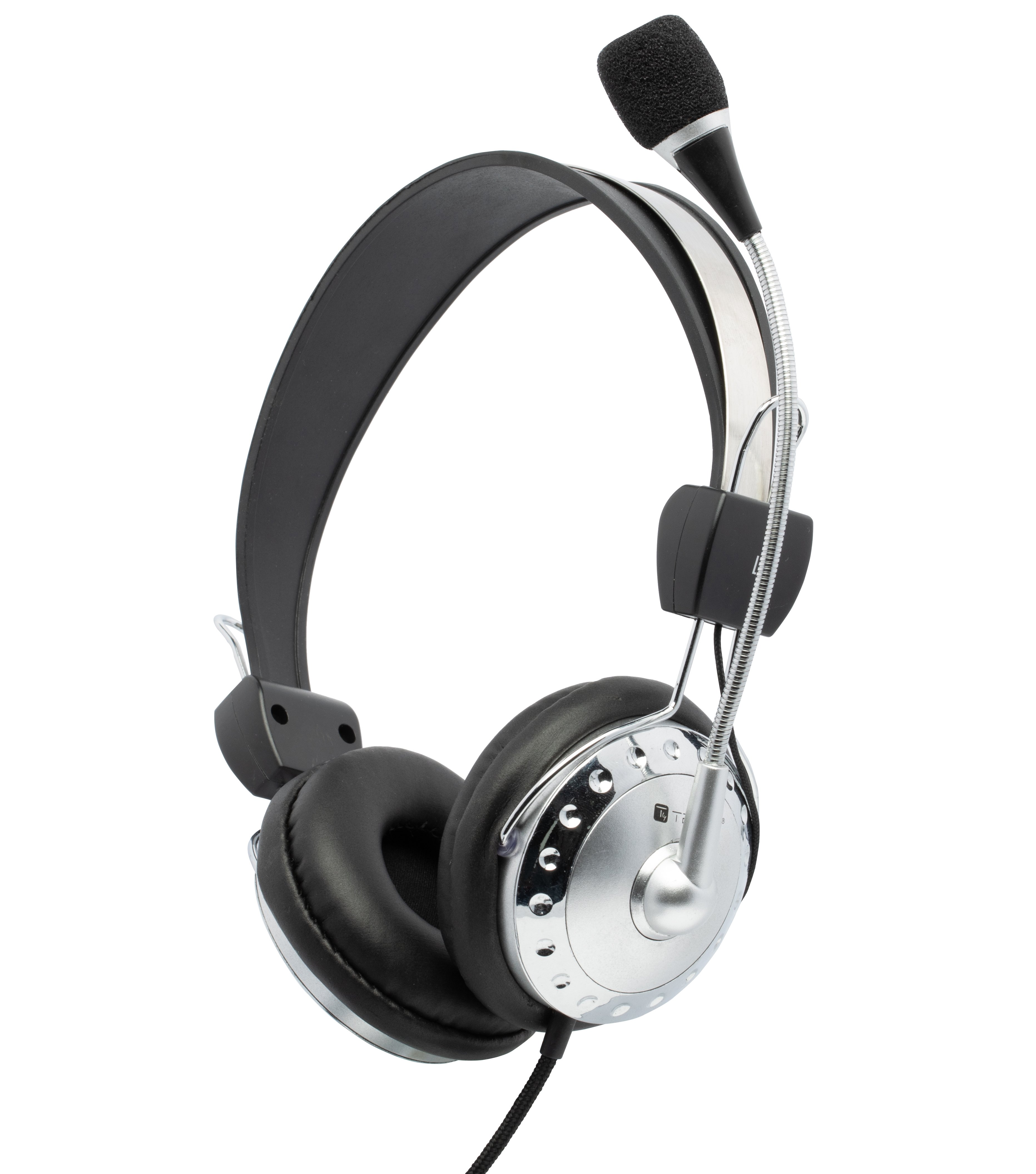 Cuffia Stereo con Microfono e Controllo Volume - Techly ICC-SH-517TY