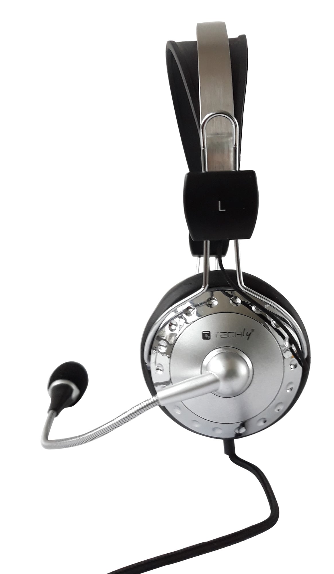 Cuffia Stereo con Microfono e Controllo Volume - Techly ICC-SH-517TY