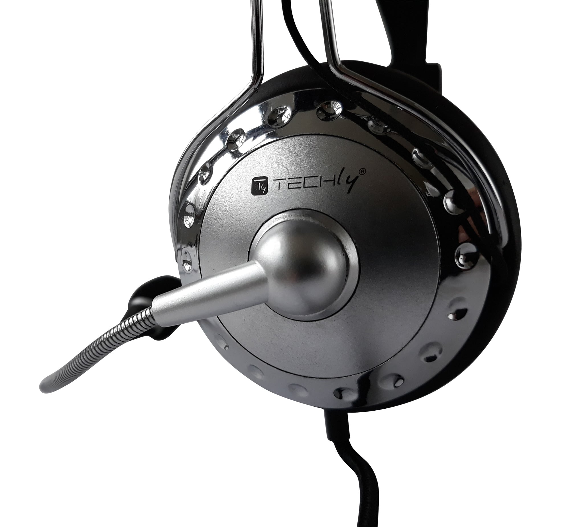 Cuffia Stereo con Microfono e Controllo Volume - Techly ICC-SH-517TY