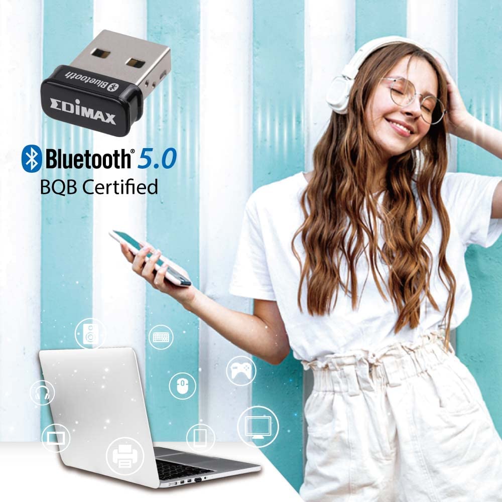 Adattatore USB Nano Bluetooth 5.0, BT-8500 - Edimax ICE-BT8500