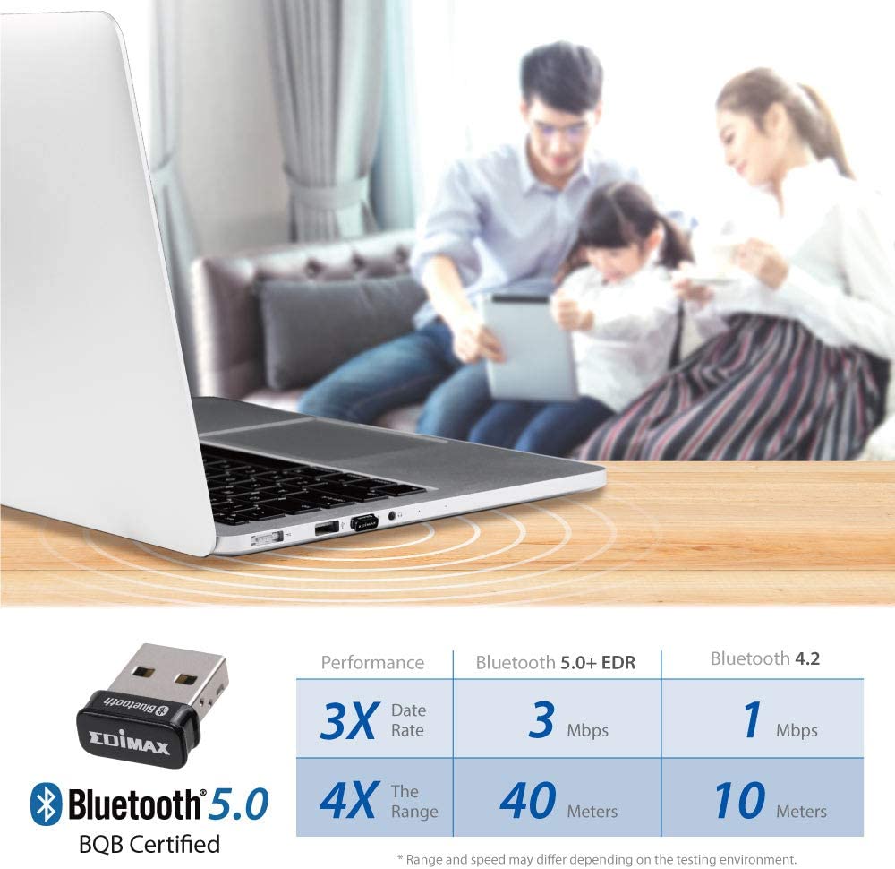 Adattatore USB Nano Bluetooth 5.0, BT-8500 - Edimax ICE-BT8500