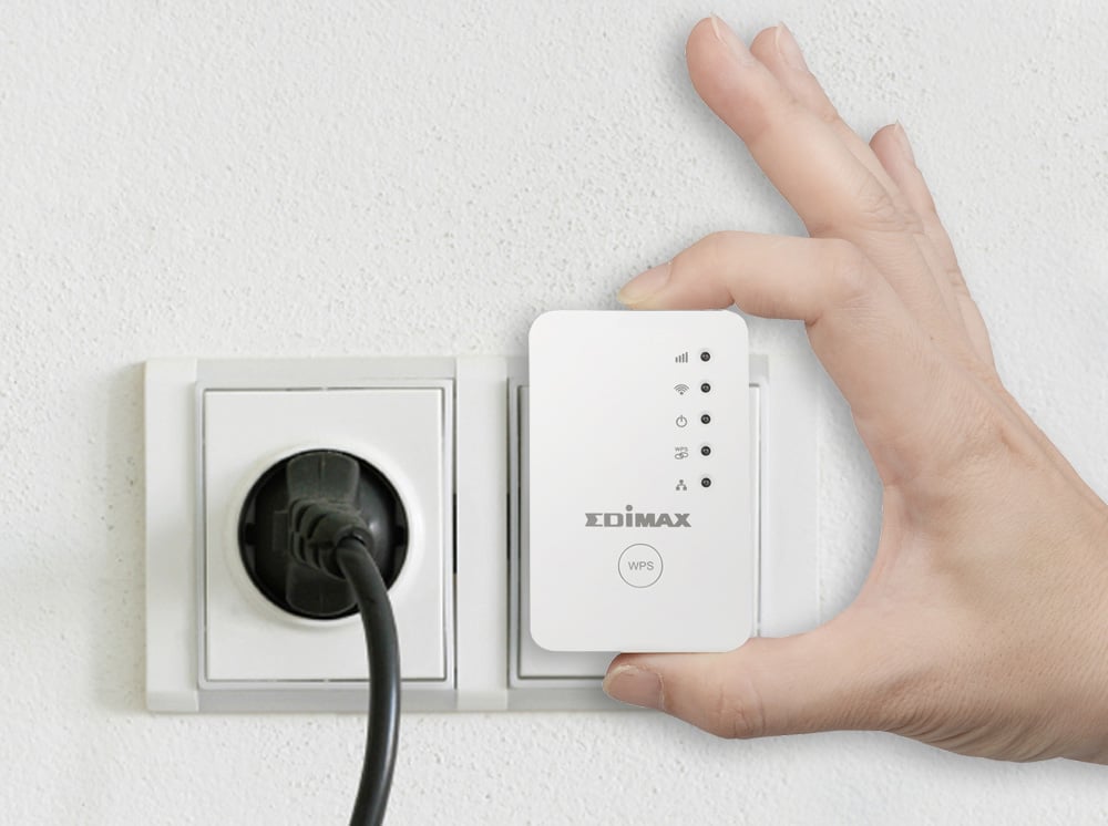 Mini Ripetitore Wireless da Muro 2,4GHz N300 Wi-Fi Access Point Bridge, EW-7438RPn Mini - Edimax ICE-EW7438MINI