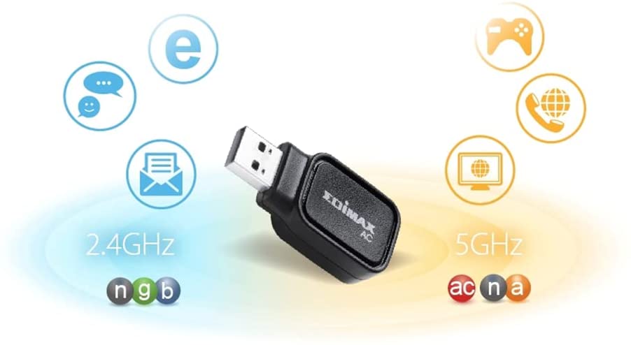 Adattatore USB AC600 Dual-Band Wi-Fi e Bluetooth 4.0, EW-7611UCB - Edimax ICE-EW7611UC
